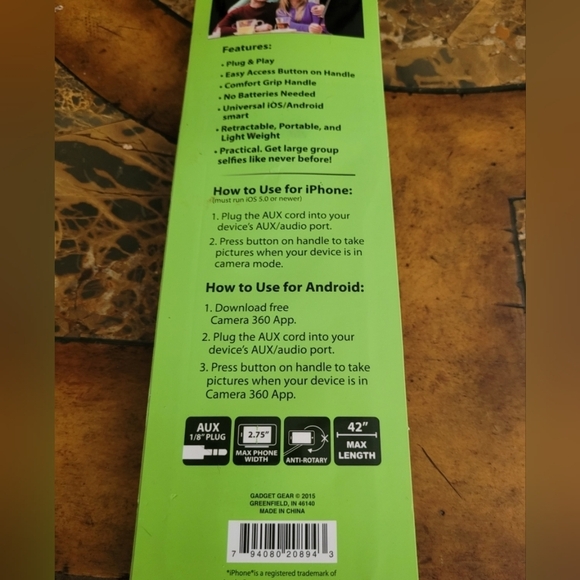 Black Selfie Stick - Picture 4 of 4